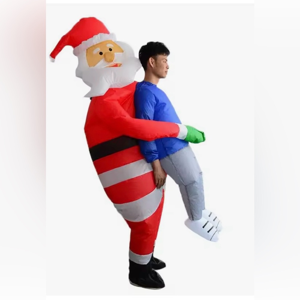Inflatable Santa Carrying Someone Costume for Adults&Teens. Make me an OFFER‼️